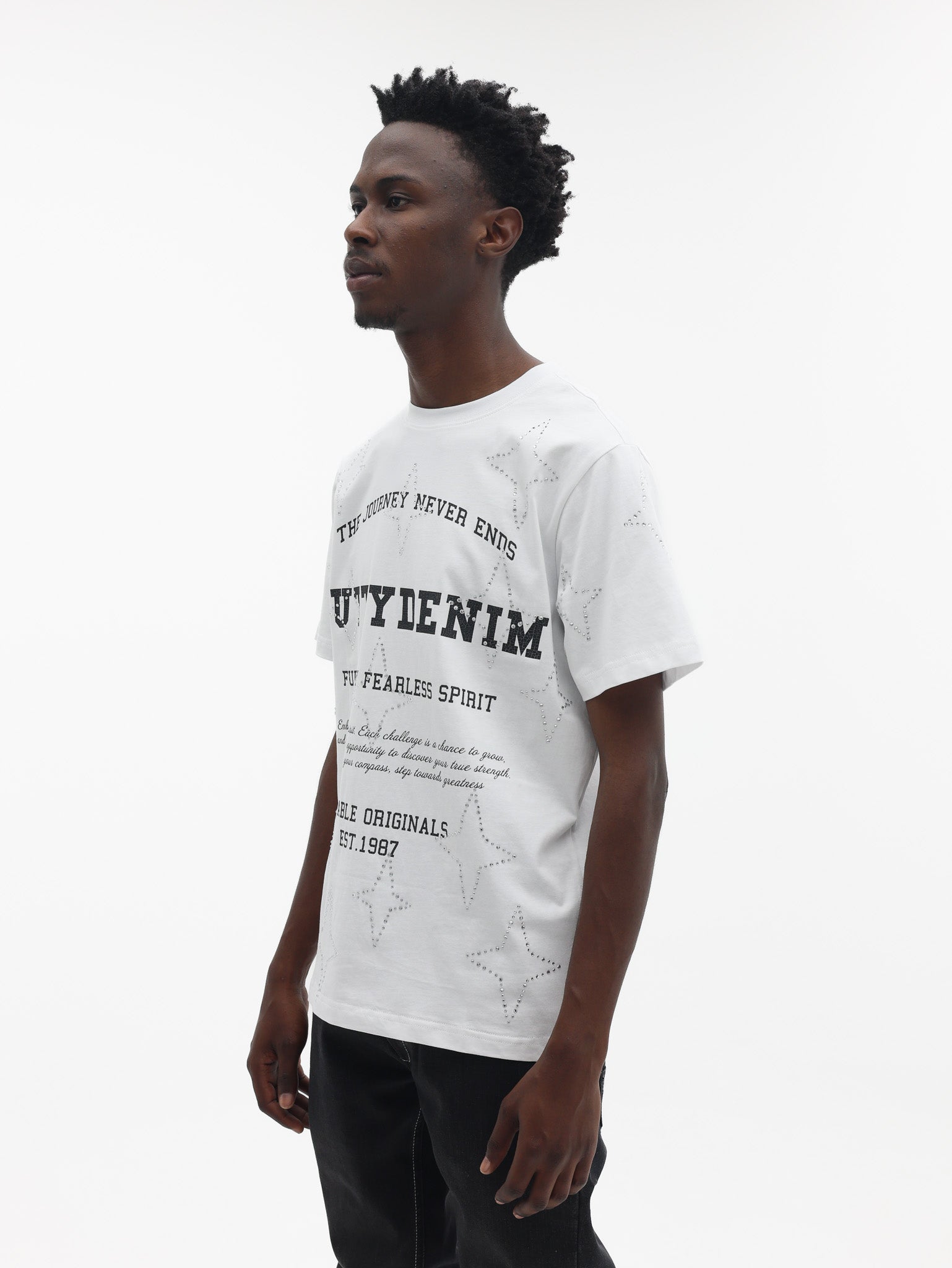 Cutty T-Shirt Multi Stars White